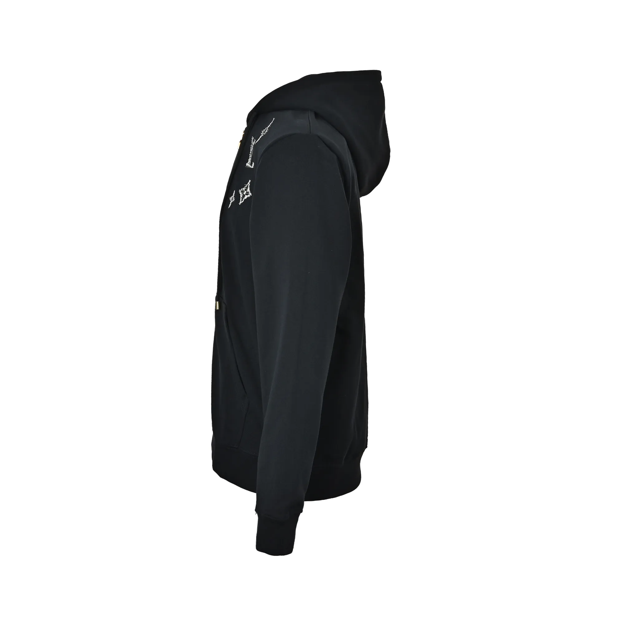 Louis Vuitton sketch presbyopic embroidered zip hooded jacket